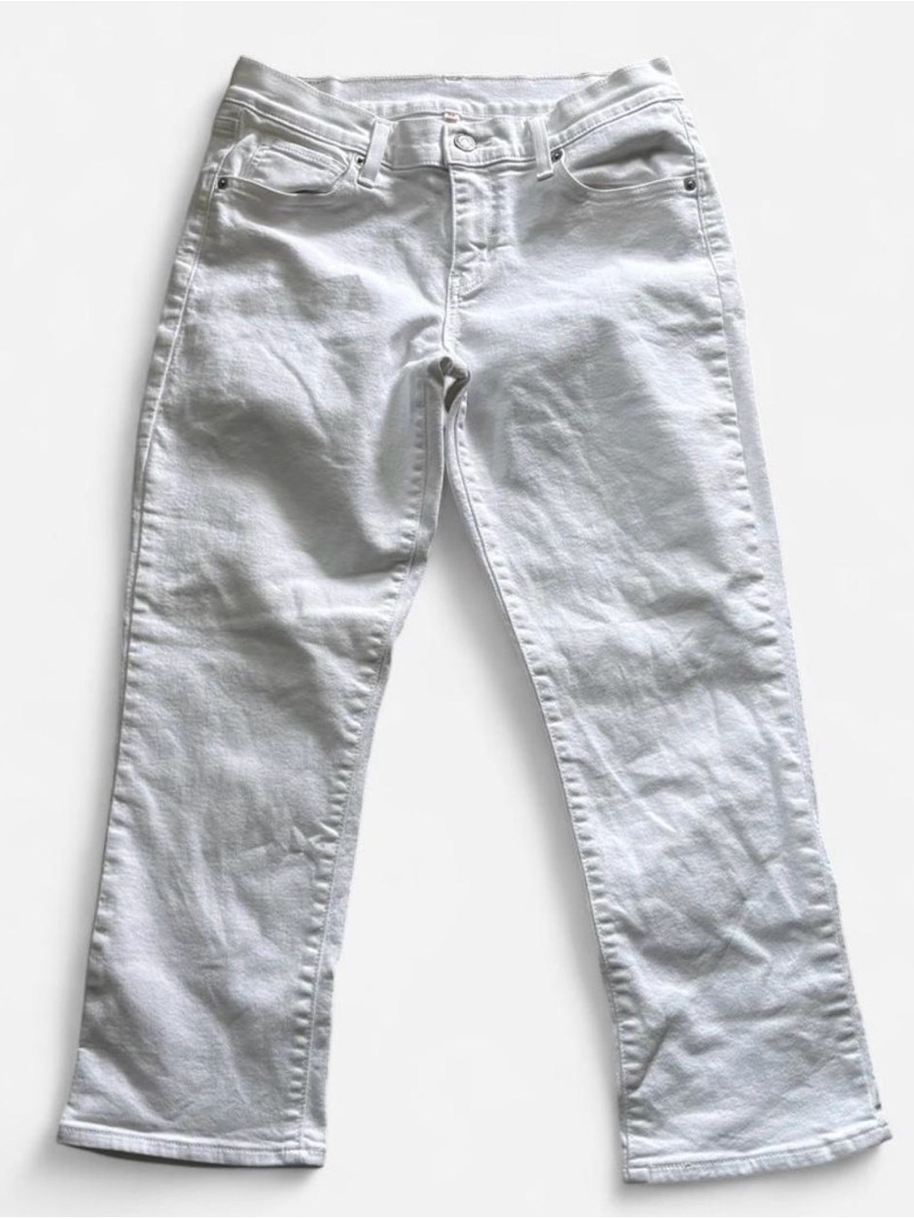 Levi’s | White Denim Cropped Jeans